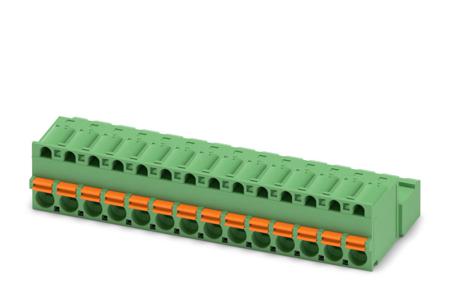 1873472 Phoenix Contact, 5.08mm Pitch, FKIC 2.5/14-ST-5.08, 14 Way, , Pluggable Terminal Block, Inverted Plug, Cable Mount,