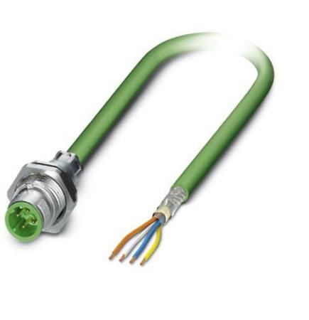 1552353 Phoenix Contact Straight Male M12 to Connector & Cable, 1m