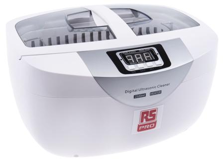 136-8565 RS Pro Ultrasonic Cleaner, 50W, 2.5L with Lid