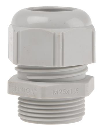 53111430 Lapp M25 Grey Polyamide, IP68, IP69 Cable Gland