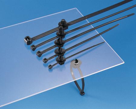 150-31090 T30RFT6LG-PA66HS/PA66HIRHS-BK HellermannTyton Cable Tie, Releasable, 150mm x 3.5 mm, Black PA 6.6 Heatstabilised, Pk-500