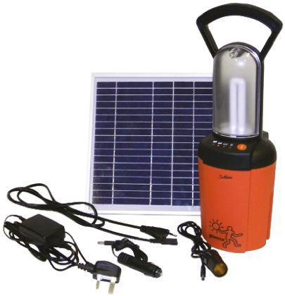 96207160 Sollatek Glowstar Rechargeable Handlamp, 7W, Compact Fluorescent Tube, with batteries