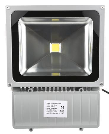787-1323 RS Pro LED Floodlight, 1 LED, 100 W, 8000 → 9000 lm, IP65 85 → 265 V