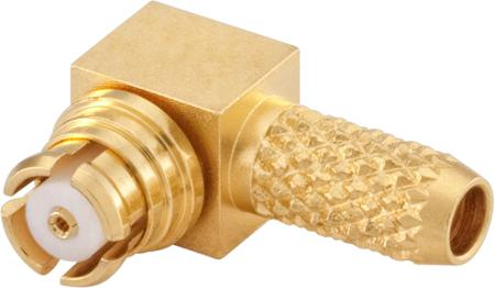 19K202-301L5 Rosenberger In-Series Series, Jack Cable Mount SMA Connector, 50Ω, Solder Termination, Right Angle Body