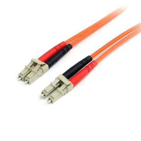 FIBLCLC3 StarTech.com LC to LC Duplex Multi Mode OM1 Fibre Optic Cable, 62.5/125μm, Orange, 3m