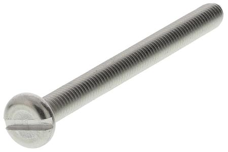 130-656 Slot Pan Head Machine Screw Stainless Steel A2 304, M4, 50mm
