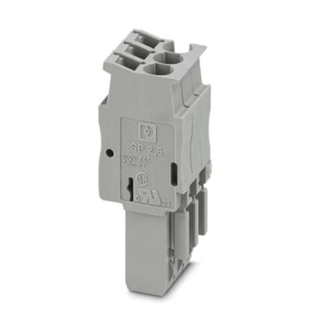 3040274 Phoenix Contact, 5.2mm Pitch, SP 2.5/ 3, 3 Way, Pluggable Terminal Block, Plug, Spring Clamp Termination,