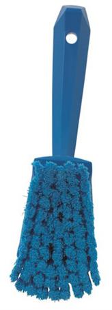 41944 Vikan Soft Bristle Red Scrubbing Brush, 270mm bristle length, Polyester, Polypropylene, Stainless Steel bristle material