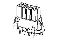 44769-0401 Molex Micro-Fit BMI Series Straight Through Hole PCB Header, 4 Contact(s), 3 mm Pitch, 2 Row, Shrouded
