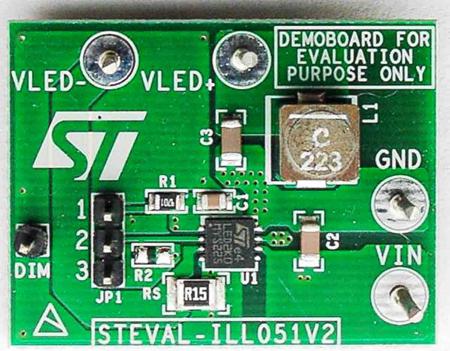 STEVAL-ILL051V2 STMicroelectronics , STEVAL LED Driver Evaluation Board for LED2000 for LED Driver