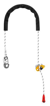 L052BA00 Petzl 2m Work Positioning Adjustable Work Positioning Lanyard Eashook Locking Carabiner Single