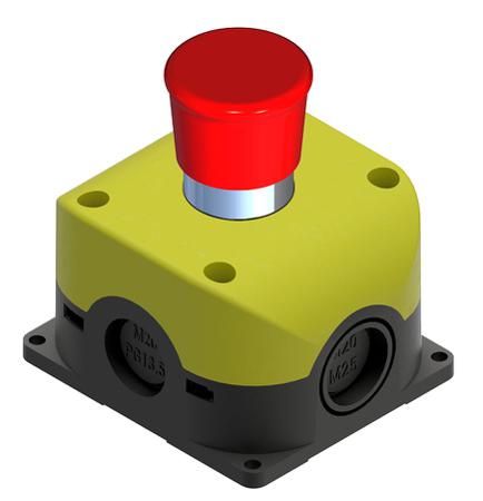 139-976 RS PRO Pull to Release Emergency Stop Push Button, Through Hole, 1 NC, IP65