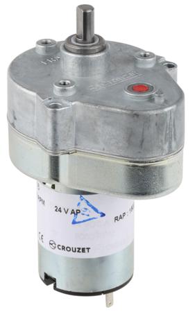 82869016 Crouzet Brushed Geared DC Geared Motor, 3 W, 24 V dc, 2 Nm, 2.9 rpm, 6mm Shaft Diameter