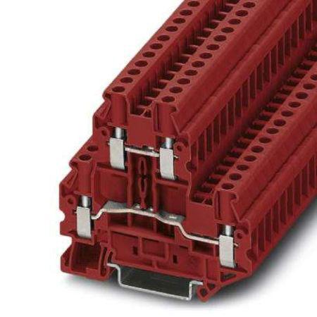 3046786 Phoenix Contact  UTTB 4 Series Red, 0.14 → 6mm², Screw Termination, ATEX, IECEx