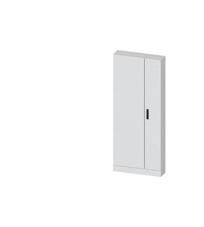 8GK1312-8KK32 Siemens ALPHA 630 Series Steel Double-Door-Door Floor Standing Enclosure, Plain Door Door, IP43, 1900 x 800 x 210mm