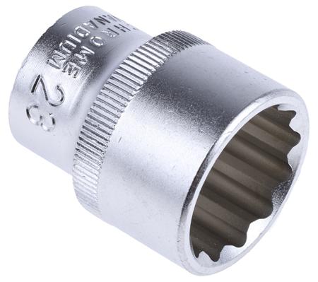 830-4133 RS PRO 1/2 in Drive 23mm Standard Socket, 12 point