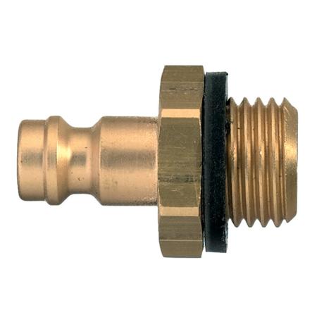21SFAW10MXN Legris Nickel Plated Brass Male Pneumatic Quick Connect Coupling, G 1/8 Male Male Thread