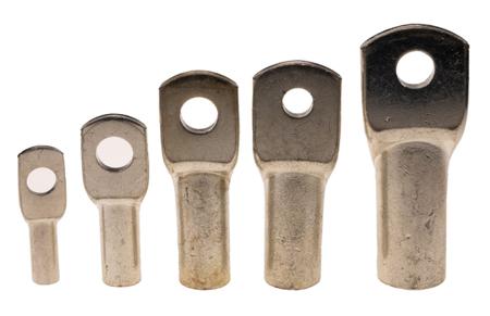 434-558 RS PRO Uninsulated Tubular Ring Terminal, Brown