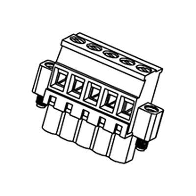 39537-3006 Molex, 5.08mm Pitch, 39537, 6 Way, Horizontal, Pluggable Terminal Block, Plug, Cable Mount, Screw Termination,