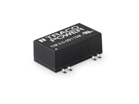 TIM-3-5-0915SM TRACOPOWER TIM 3.5 3.5W Isolated DC-DC Converter Surface Mount, Vin 4.5 → 12 V dc, Vout 24V dc Medical Approved