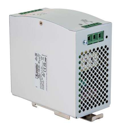 PSL112024 Lovato PSL DIN Rail Power Supply, 230V ac ac Input, 24V dc Output, 5A Output