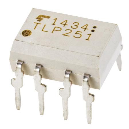 TLP2662 Toshiba  AC Input Infrared LED Output Dual Optocoupler, Through Hole, 8-Pin DIP