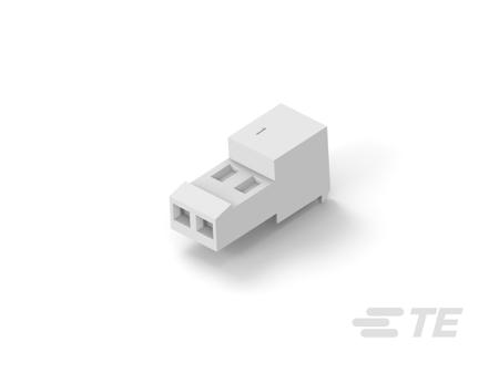 3-641238-2 TE Connectivity MTA-100 Series 2.54mm Pitch 2 Way 1 Row Female Straight PCB Connector Housing