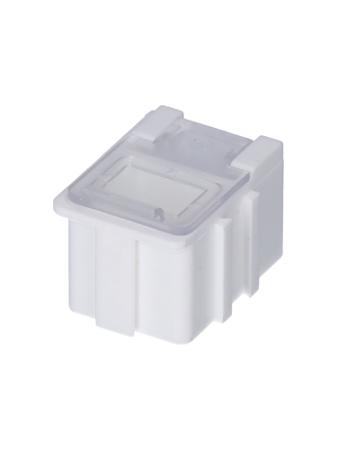 8150000 Licefa 1 Cell Transparent, White Compartment Box, 21mm x 21.8mm x 29.4mm
