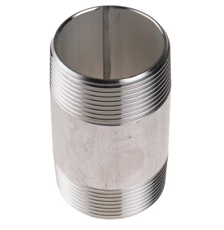 499-3287 RS Pro Stainless Steel Circular Barrel Nipple 1-1/2in R(T) Male x 1-1/2in R(T) Male 3.15in