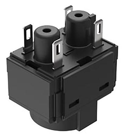 61-8755.17 EAO Contact Block for Use with Series 61 Switches, 250V ac/dc, 1CO