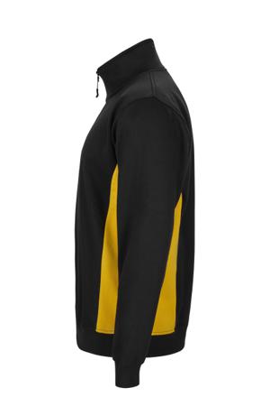 105704_00-17_2XL Velilla 105704 Black/Yellow 35% Cotton, 65% Polyester Sweat Shirt XXL