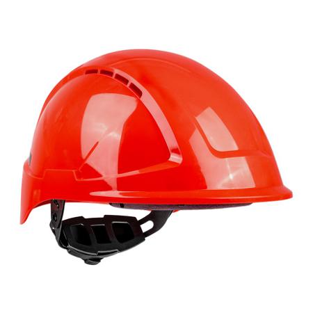 ENH00021HZ Skytec RADIUS Red Safety Helmet , Adjustable, Ventilated