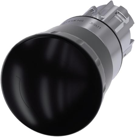 3SU1050-1HB10-0AA0 Siemens SIRIUS ACT 3SU10 Series Black Latching Push Button Head, 22mm Cutout, IP66, IP67, IP69K