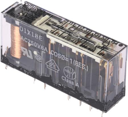 G7SA-4A2B 24VDC Omron PCB Mount Force Guided Relay, 24V dc Coil Voltage, 6 Pole, 4PST, DPST