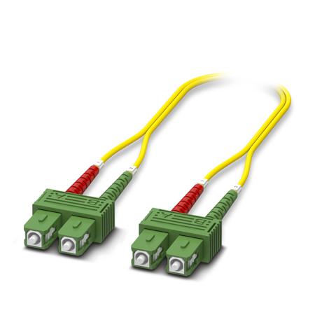 1146554 Phoenix Contact LC to SC Duplex Single Mode OS2 Fibre Optic Cable, 9/125μm, Orange, 10m