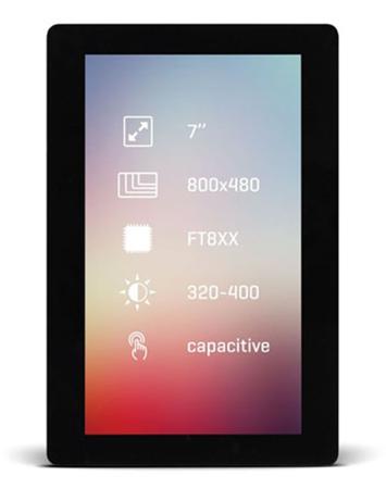 MIKROE-2178 MikroElektronika  TFT LCD Colour Display / Touch Screen, 7in, 800 x 480pixels