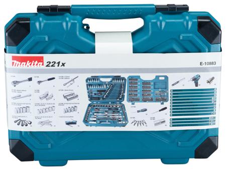E-10883 Makita 221-Piece Screwdriving Bit Set, 32 Max, 4 Min, Metal Bits