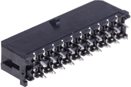 43045-2012 Molex MICRO-FIT 3.0 43045, 3mm Pitch, 20 Way, 2 Row, Straight PCB Header, Through Hole