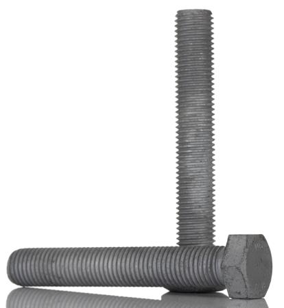264-5808 RS PRO Galvanised Steel, Hex Bolt, M16 x 100mm
