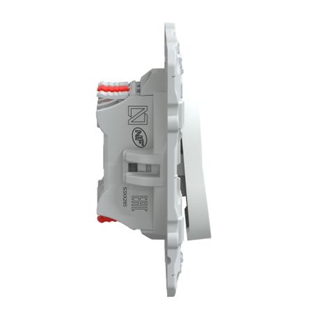 S320285 Schneider Electric White, 2 Way, 1 Gang, Ovalis C Series