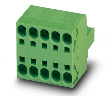 1728471 Phoenix Contact, 7.62mm Pitch, TSPC 5/ 4-ST-7.62, 4 Way, Pluggable Terminal Block, Plug, Spring Cage Termination,