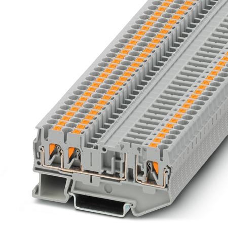 3210198 Phoenix Contact  PT 2.5-TWIN-TGB Series Grey, 0.14 → 4mm², Single-Level, Push In Termination