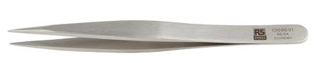 136-9691 RS Pro 120 mm, Anti-Magnetic Stainless Steel, Flat, Anti-Acid Tweezers