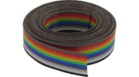 RND-475-00715 Flat Ribbon Cable,1.27mm,10x0.08mm²,Unsh