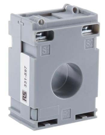 CT132M40/5-1/3 HOBUT CT132 Series DIN Rail Mounted Current Transformer, 40A Input, 40:5, 5 A Output, 21mm Bore