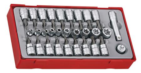 TTTX30 Teng Tools  30 Piece Socket Set, 3/4 in Hexagon Drive