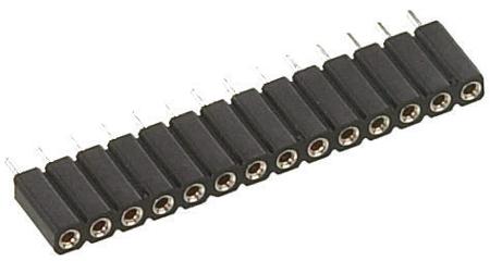 801-87-004-10-012101 4 Way Preci-Dip Straight Through Hole 2.54mm SIL Socket, Solder, 3A 100 V ac, 150 V dc