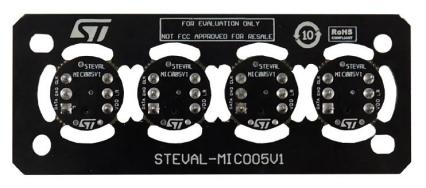 STEVAL-MIC005V1 STMicroelectronics , Microphone coupon board Development Board for MP23DB02MM for MP23DB02MM