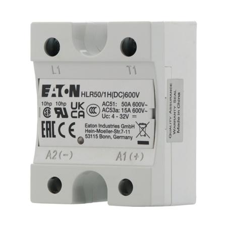 360053-HLR50-1H-DC-600V HLR Series Solid State Relay, 50 A Load, Chassis Mount, 660 V ac Load, 32 V dc Control