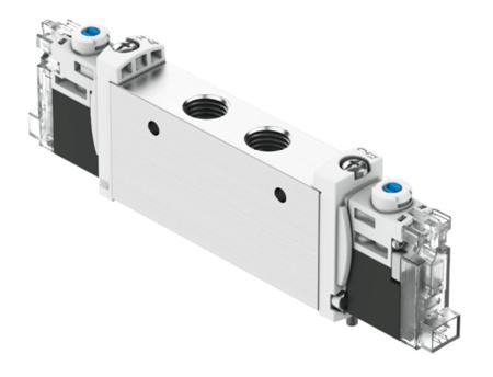 VUVG-L14-P53E-T-G18-1H2L-F1A Festo 5/3 Exhausted Pneumatic Solenoid Valve - Electrical G 1/8 VUVG Series 24V